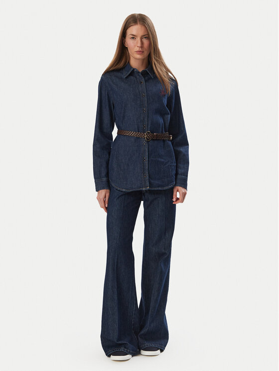 Tommy Hilfiger Tommy Hilfiger Koszula jeansowa WW0WW52176 Granatowy Relaxed Fit