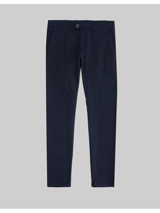 Borgio Borgio Spodnie materiałowe godo Granatowy Slim Fit