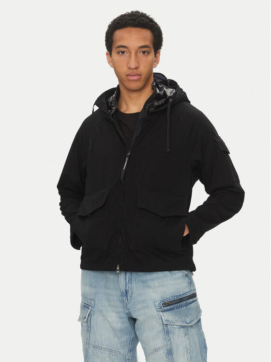 C.P. Company Prechodná bunda 18CMOW223A110320G Čierna Regular Fit