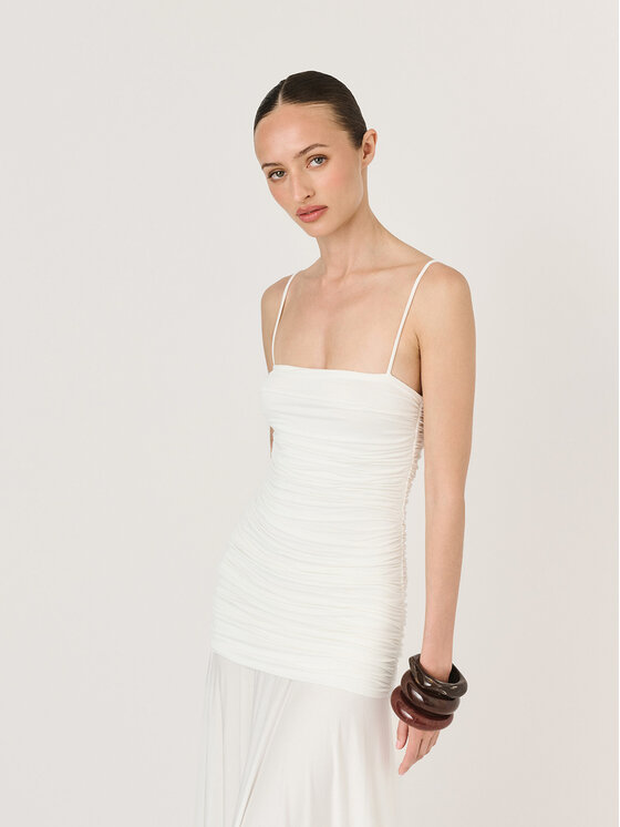 La Mania La Mania Vestito DELLA Bianco Classic Fit