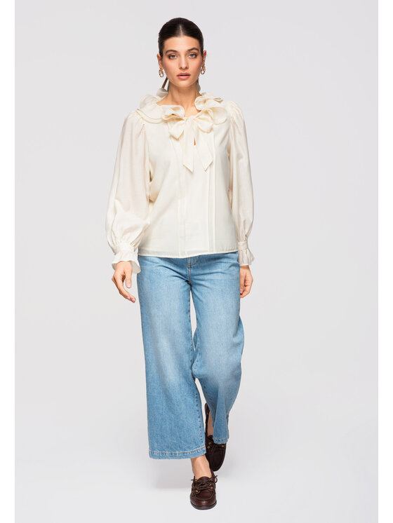 Ombre Ombre Halenka OW-TS-E0031 Béžová Loose Fit