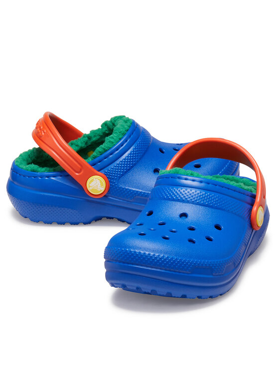 Crocs Crocs Şlapi Classic Lined Clog Kids 207010 Albastru