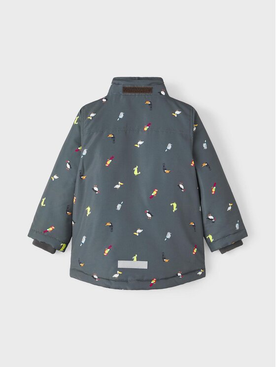 NAME IT NAME IT Преходно яке 13220350 Сив Regular Fit