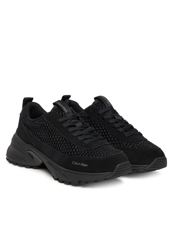 Calvin Klein Calvin Klein Sneakersy Hike Runner Lace Up Techmix YW0YW02030 Čierna