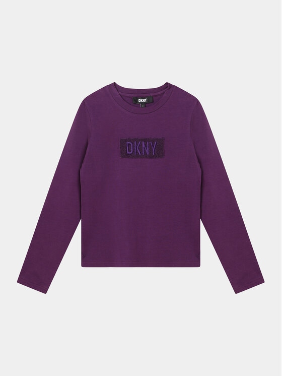 DKNY Bluză D35T25 D Violet Regular Fit