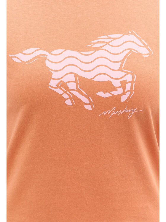 Mustang Mustang T-shirt LOA Arancione Regular Fit