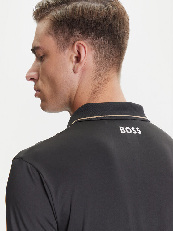 BOSS BOSS Polokošeľa Paul Pro 50506203 Čierna Slim Fit