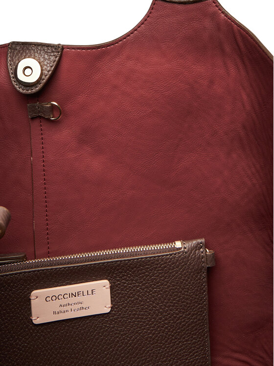 Coccinelle Coccinelle Ročna torba Coccinelle C-Easy E1 SHA 11 01 01 Rjava