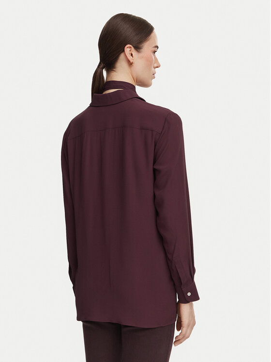 Marella Marella Koszula Orca 2623116041 Bordowy Regular Fit