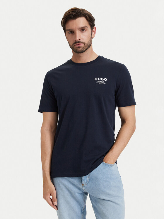 HUGO HUGO T-Shirt Nesptee 50572740 Tmavomodrá Regular Fit