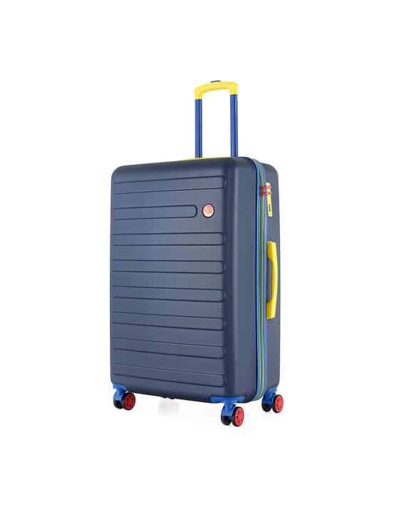 Semi Line Semi Line Valigia grande T5847-3 Blu scuro