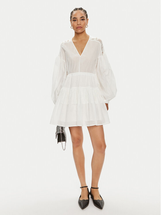 PINKO Pinko Sukienka codzienna Baaria 103741 A1XN Biały Regular Fit