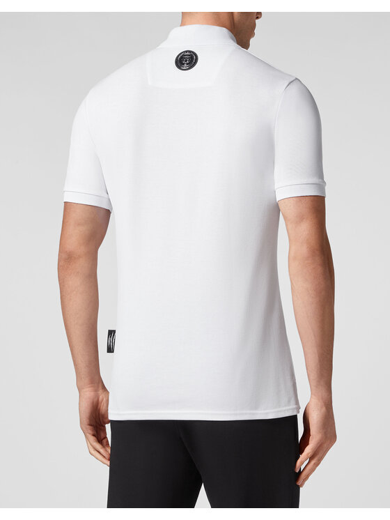 Plein Sport Plein Sport Polo 1387 Biały Slim Fit