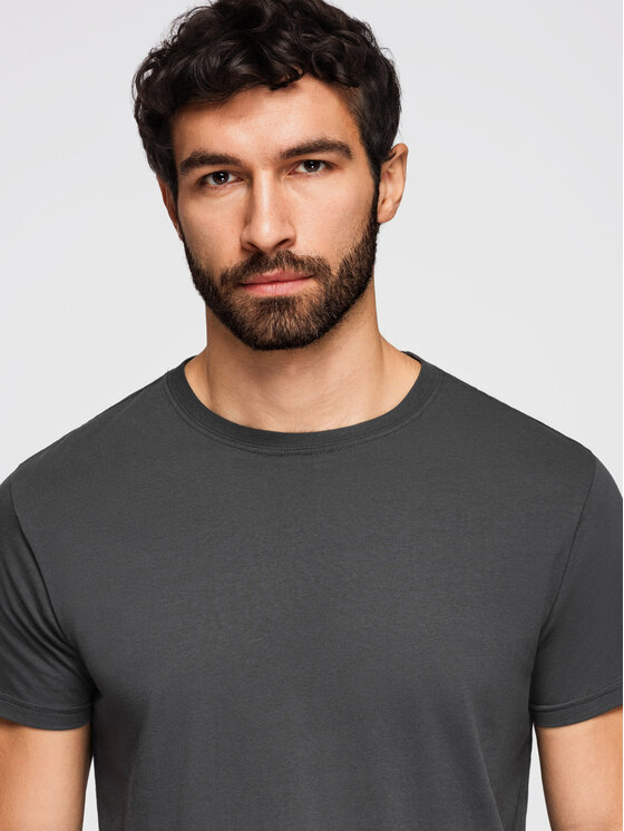 Ombre Ombre Komplet t-shirtów OM-TSBS-0268 Kolorowy Regular Fit