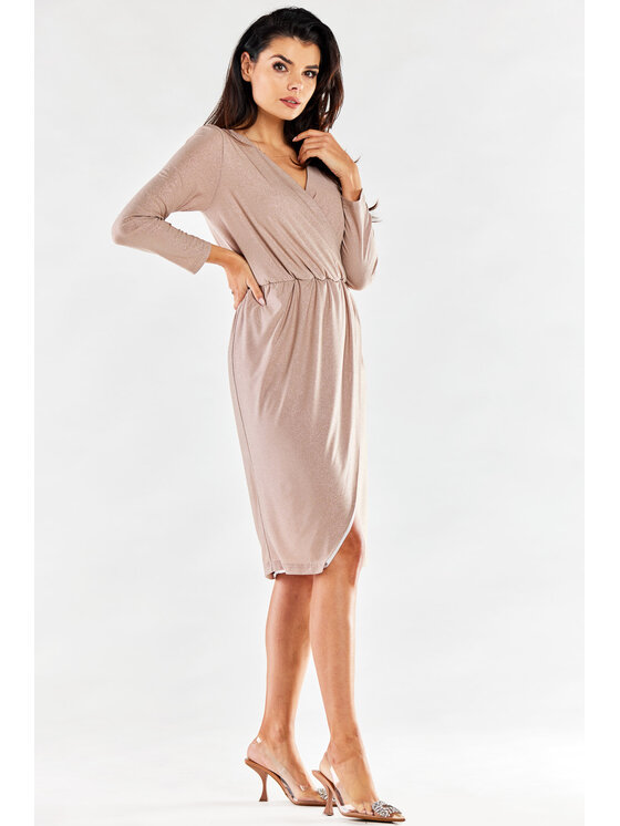 Awama Awama Abito da sera A548 Beige Basic Fit