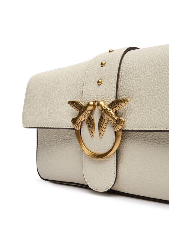 PINKO PINKO Handtasche Love One Classic Slouchy Fl PLTT 104524 A2OX Weiß