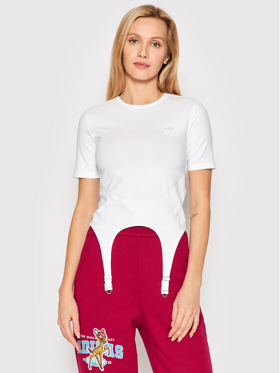 adidas Tričko Always Original HF2015 Biela Tight Fit