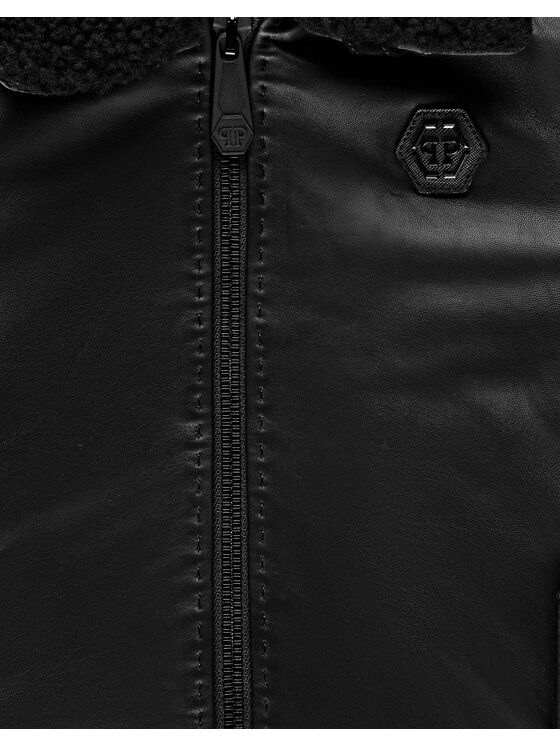 PHILIPP PLEIN PHILIPP PLEIN Kurtka bomber 6213 Czarny Regular Fit