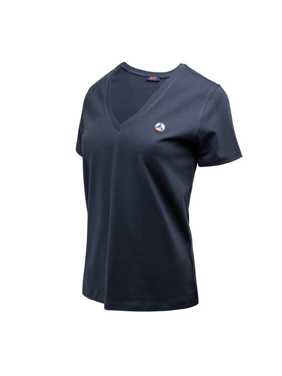 Jott Jott T-Shirt SS24WTSH10-104_M Granatowy Regular Fit