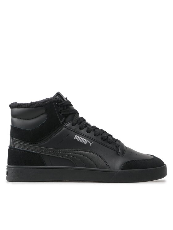 Puma Sneakersy Shuffle Mid Fur 387609 01 Čierna