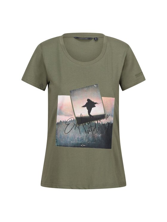Regatta Regatta T-Shirt Filandra VIII Zielony Short Fit