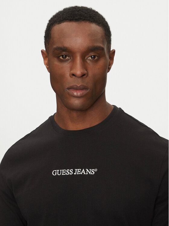 Guess Jeans Guess Jeans Longsleeve M5RI84 K8HM0 Чорний Slim Fit