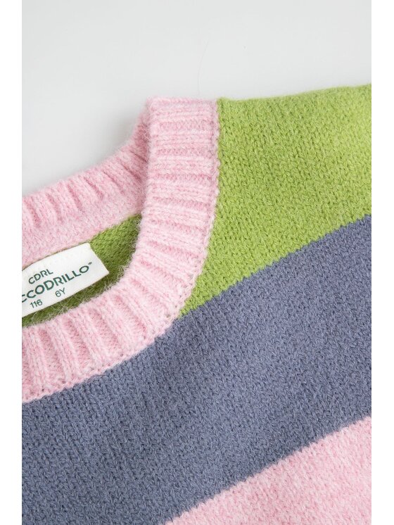 Coccodrillo Coccodrillo Sweter ZC6172102TGK-022 Kolorowy Regular Fit