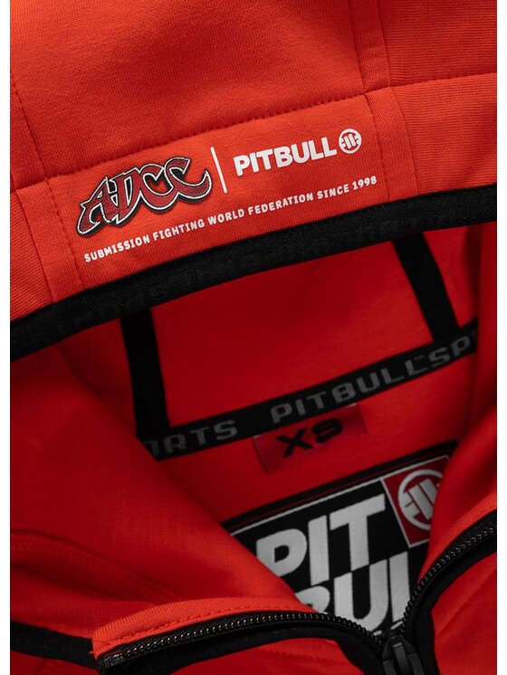PITBULL PITBULL Bluza ADCC Fuchsia Czerwony Regular Fit
