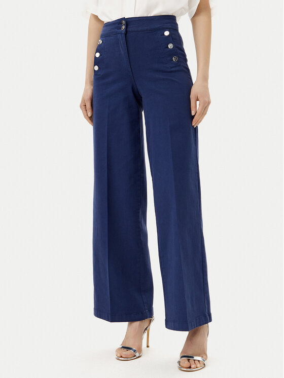 Silvian Heach Silvian Heach Jeansy Serrano GPP25086JE Modrá Wide Leg