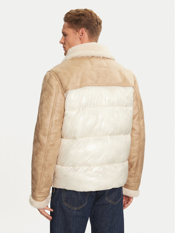 Guess Guess Giubbotto invernale M4BL37 WGJL0 Beige Regular Fit