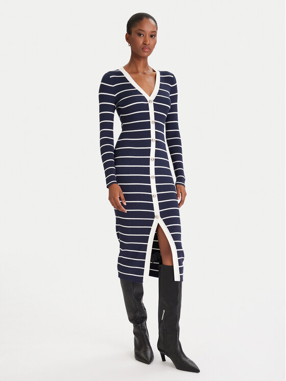 Guess Guess Pletena obleka W5YK98 Z2YK2 Mornarsko modra Slim Fit