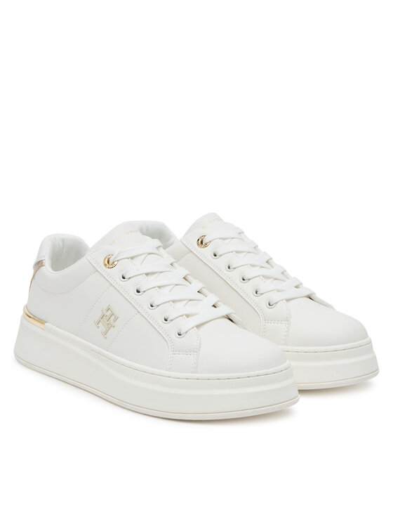 Tommy Hilfiger Tommy Hilfiger Сникърси Low Cut Lace-Up T3A9-33985-1355 D Бял