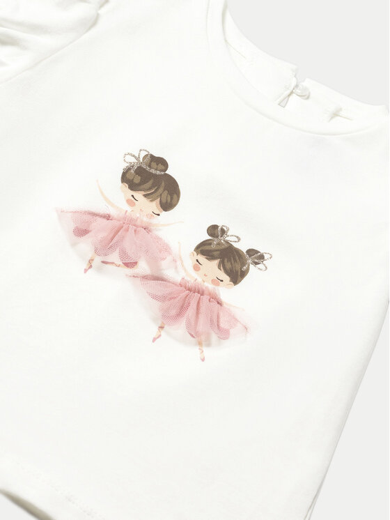 Mayoral Mayoral T-shirt 1041 Écru Regular Fit