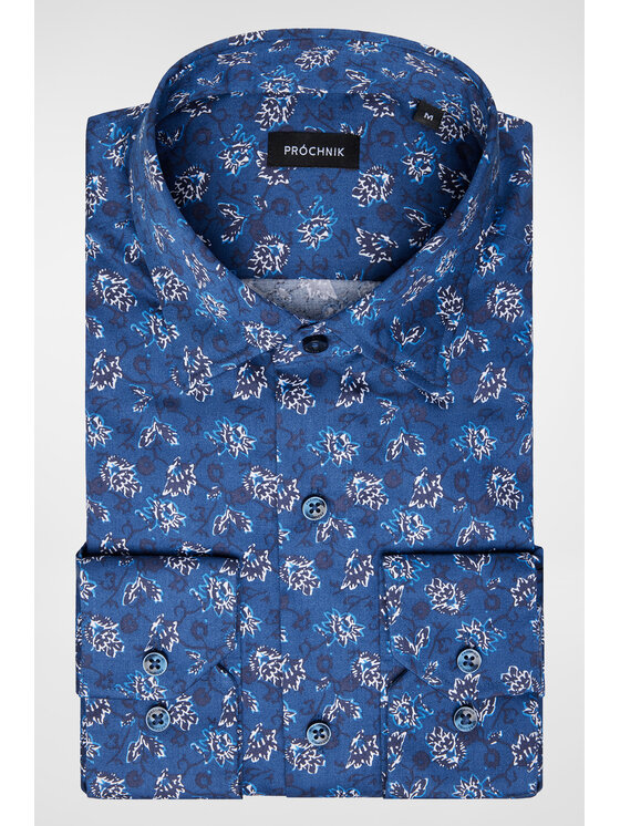 Próchnik Próchnik Koszula PM20 KO073222000053 Granatowy Slim Fit