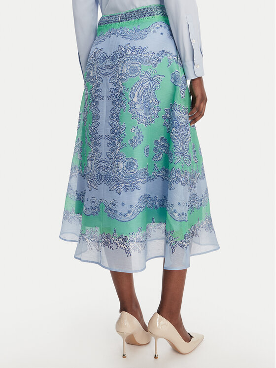 Hale Bob Hale Bob Fustă midi with silk Winslow 61LU440A Verde Regular Fit