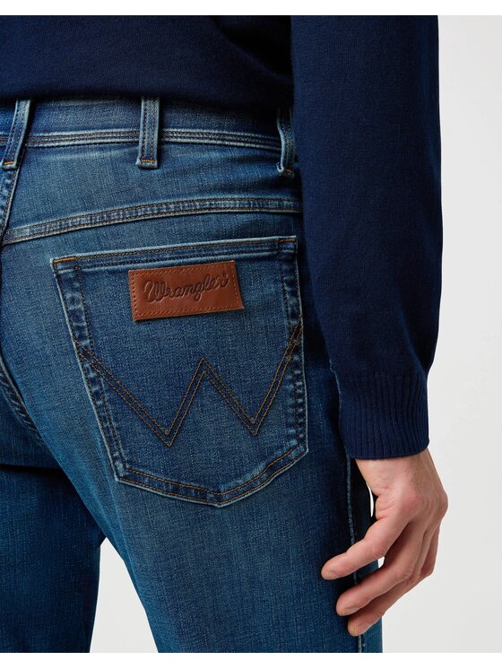 Wrangler Wrangler Jeansy TEXAS SLIM Niebieski Slim Fit
