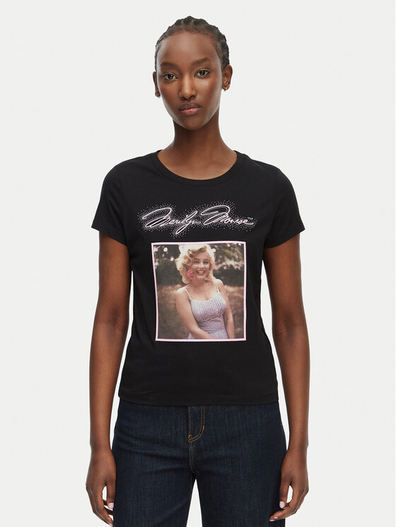 Guess Tricou W6BI51 K6658 Negru Regular Fit