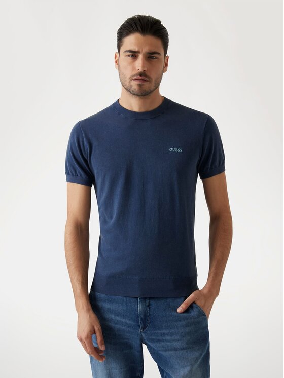 Guess Guess Maglione 174643 Blu Classic Fit