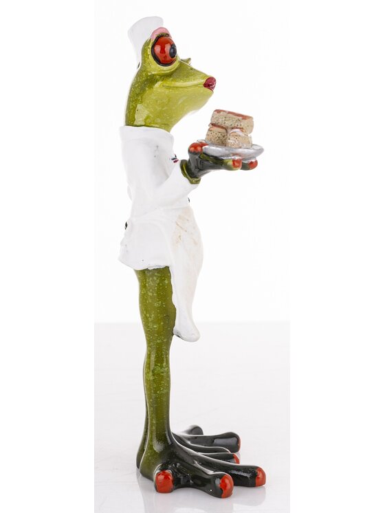 MIAhome MIAhome Figurka żabka FROGG z ciastkami w łapce Zielony