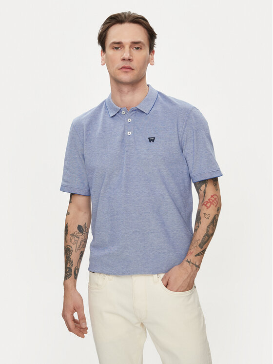 Wrangler Polokošeľa Refined 112350391 Modrá Regular Fit