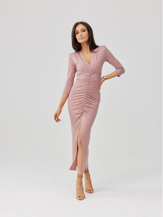 Roco Fashion Roco Fashion Abito da cocktail Mireya Rosa Slim Fit