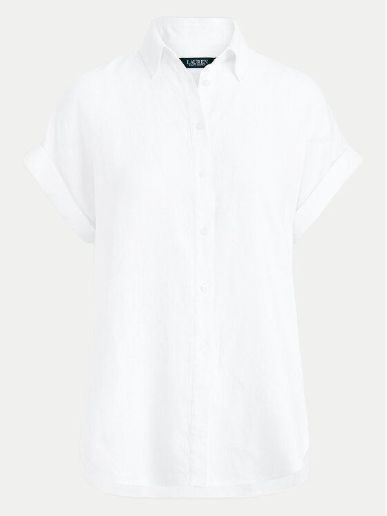 LAUREN RALPH LAUREN Lauren Ralph Lauren Риза 200699152001 Бял Regular Fit