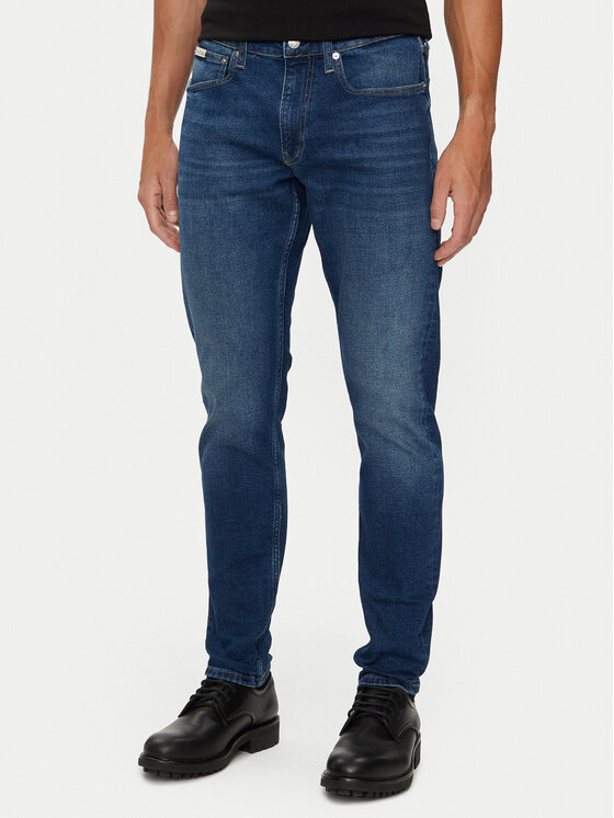 Calvin Klein Jeans Džinsi J30J325983 Tumši zils Slim Fit