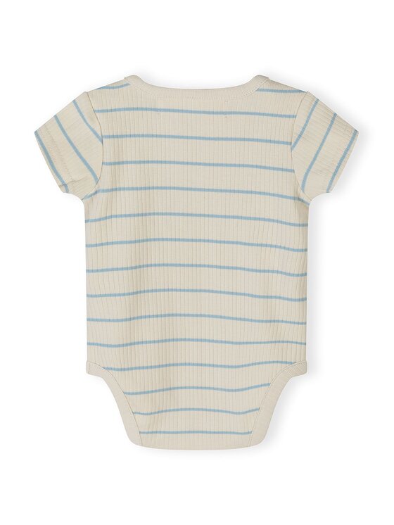 minoti minoti Body 28BABYRIB28 Niebieski Regular Fit