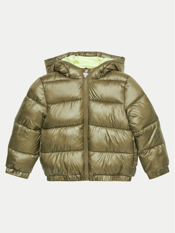 Guess Vatovaná bunda N4BL01 WEGY0 Zelená Relaxed Fit
