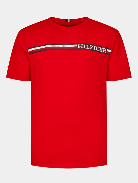 Tommy Hilfiger Tommy Hilfiger Póló Monotype MW0MW33688 Piros Regular Fit