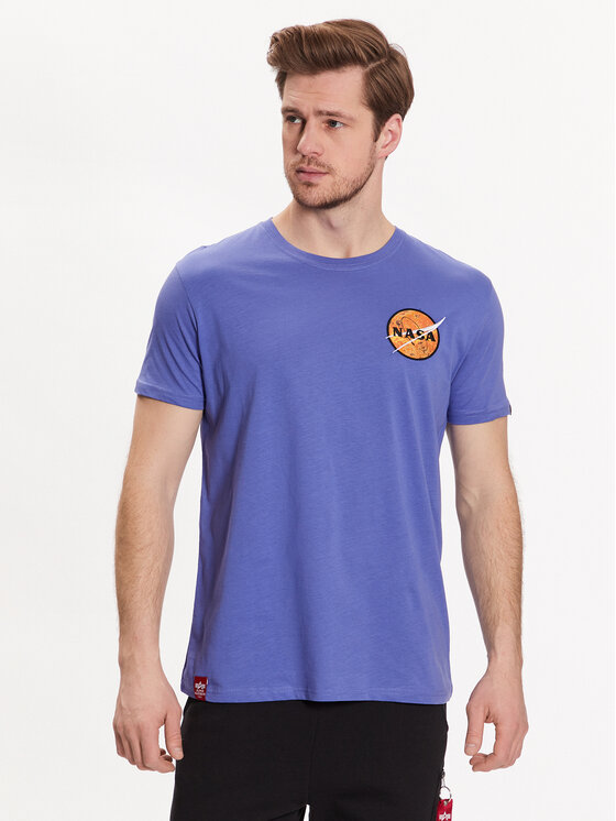 Alpha Industries T-krekls NASA Davinci T 136508 Violets Regular Fit