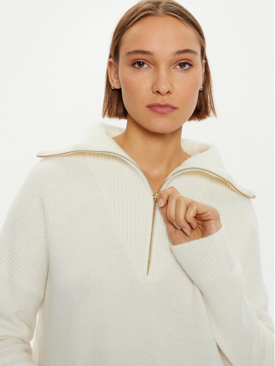 Liu Jo Liu Jo Rollkragenpullover WF4435 MS009 Écru Regular Fit