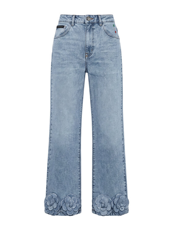 PHILIPP PLEIN PHILIPP PLEIN Jeansy 31162 Modrá Straight Fit