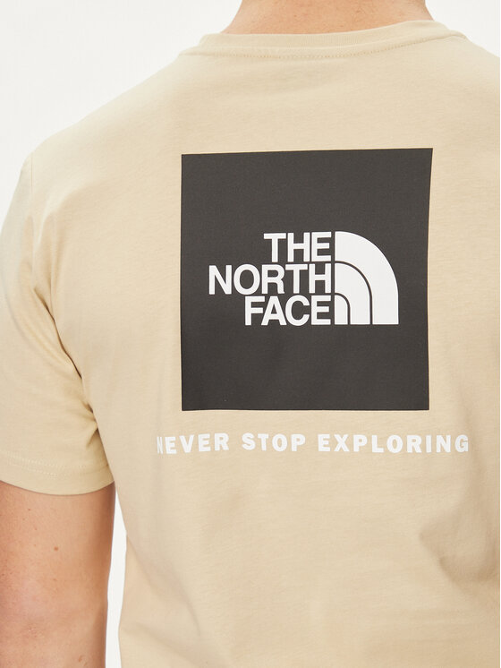 The North Face The North Face T-Shirt Redbox NF0A87NP Beige Regular Fit